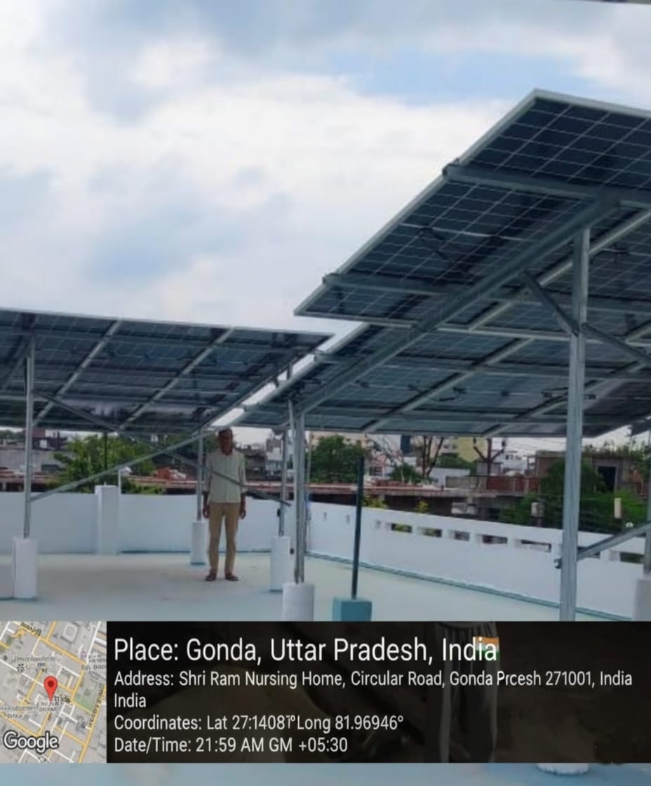 5kw On-Grid Site With Adani panel at Gonda